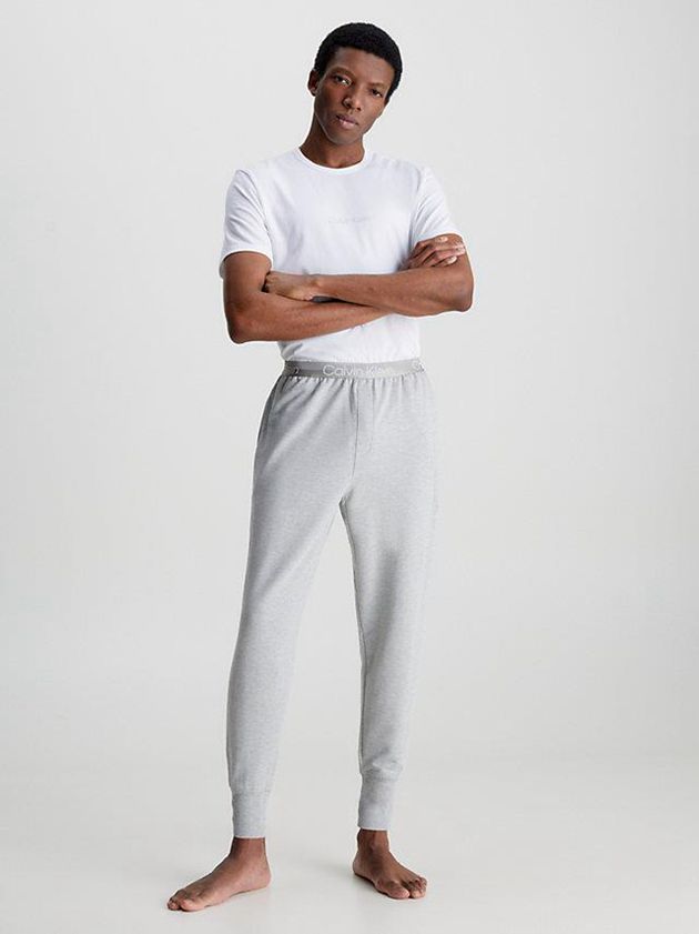 Grey Calvin Klein Lounge - Modern Structure Men Joggers | YGLR-36297