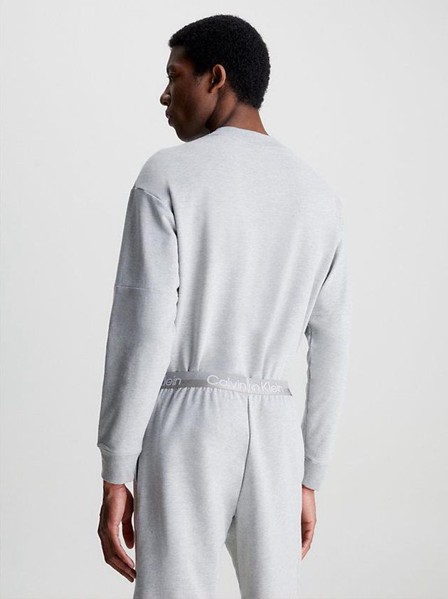 Grey Calvin Klein Lounge - Modern Structure Men Sweatshirt | OZES-56317