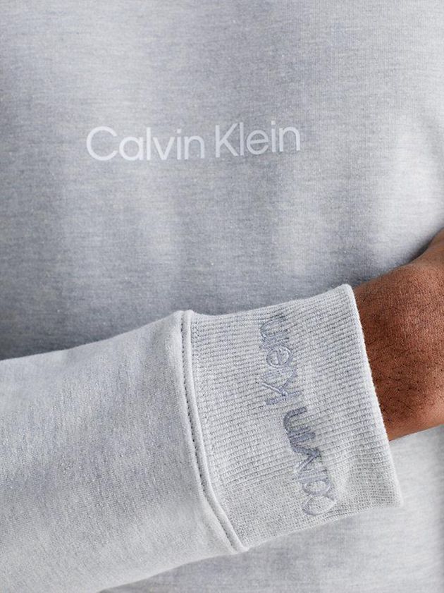 Grey Calvin Klein Lounge - Modern Structure Men Sweatshirt | OZES-56317