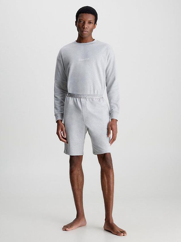 Grey Calvin Klein Lounge - Modern Structure Men Sweatshirt | OZES-56317