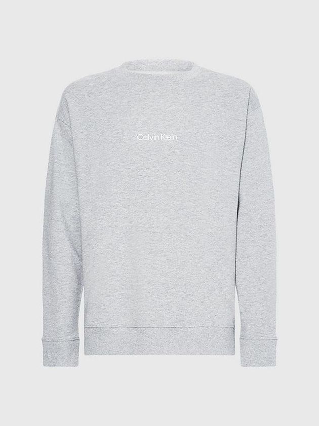 Grey Calvin Klein Lounge - Modern Structure Men Sweatshirt | OZES-56317