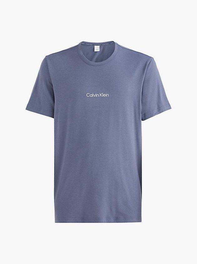 Grey Calvin Klein Lounge - Modern Structure Men T-Shirt | YMCE-86032