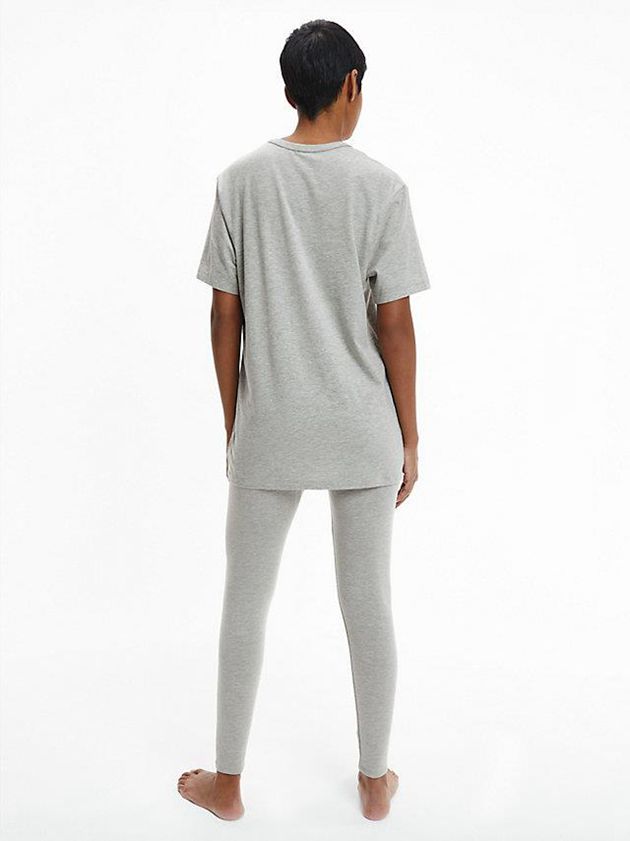 Grey Calvin Klein Lounge - Modern Structure Women T-Shirt | WEDB-89152