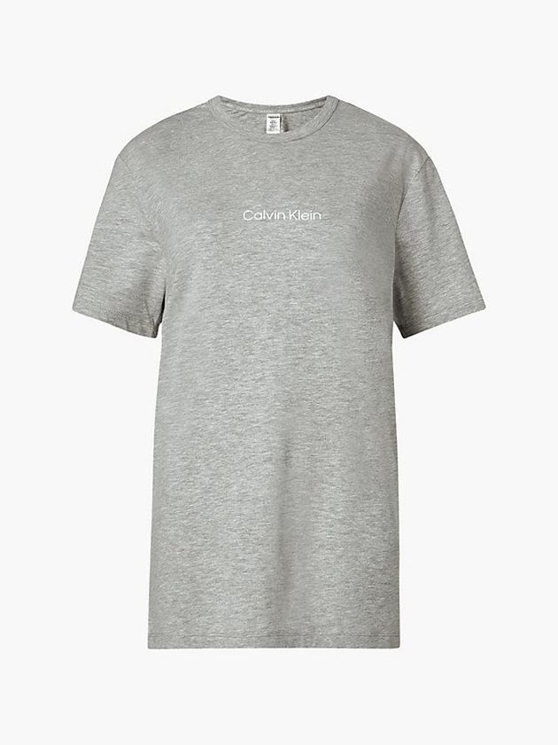 Grey Calvin Klein Lounge - Modern Structure Women T-Shirt | WEDB-89152