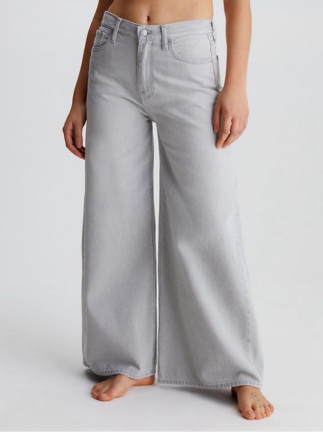 Grey Calvin Klein Low Rise Loose Women Jeans | QNCB-17582