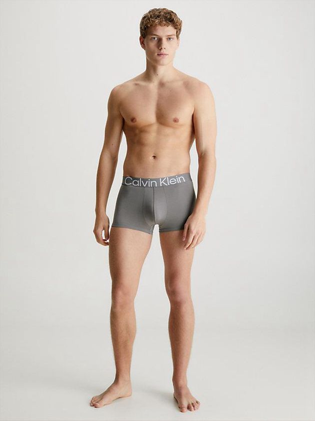 Grey Calvin Klein Low Rise - Effect Men Briefs | DOFK-51286