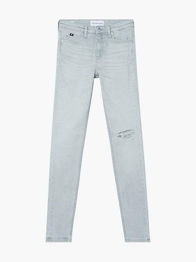 Grey Calvin Klein Mid Rise Skinny Women Jeans | PJRB-69415