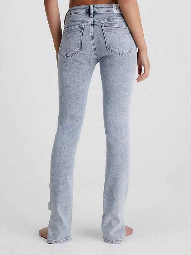 Grey Calvin Klein Mid Rise Skinny Women Jeans | WJXY-38791