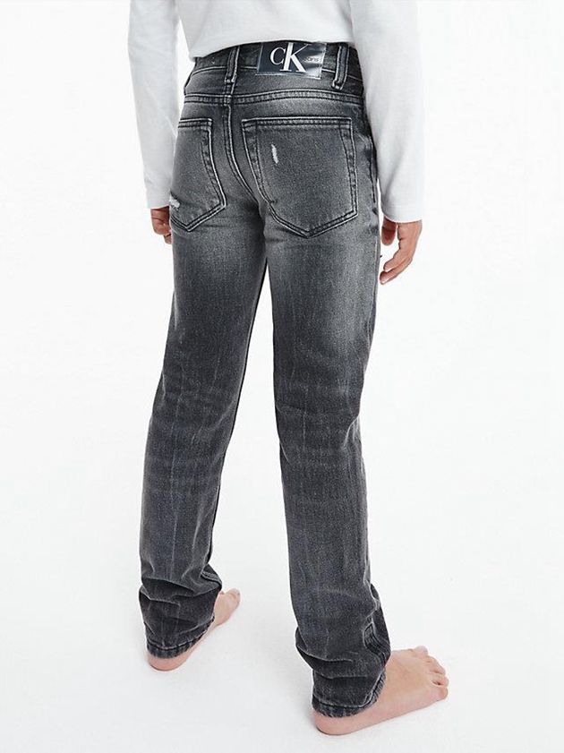 Grey Calvin Klein Mid Rise Slim Boys's Jeans | LXOK-72065