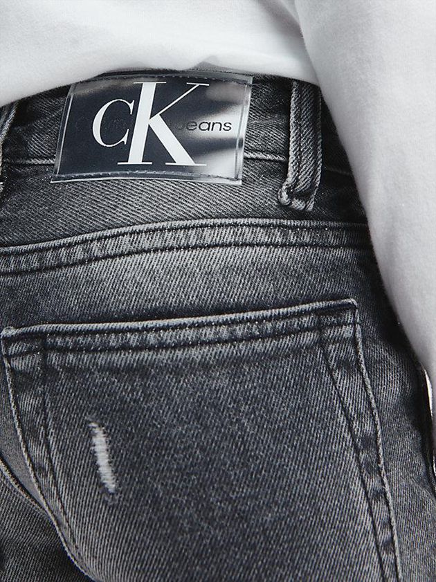 Grey Calvin Klein Mid Rise Slim Boys's Jeans | LXOK-72065