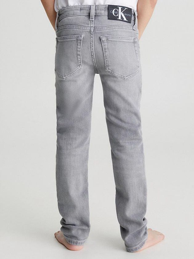 Grey Calvin Klein Mid Rise Slim Boys's Jeans | LDZH-62450