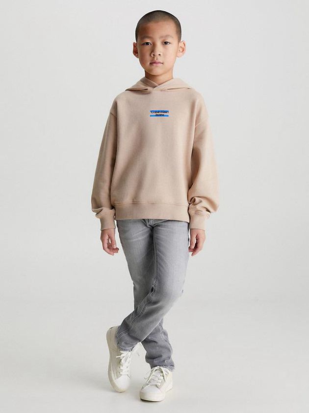 Grey Calvin Klein Mid Rise Slim Boys's Jeans | LDZH-62450