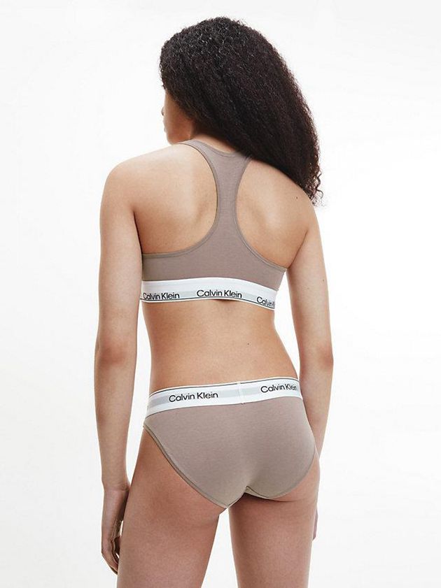 Grey Calvin Klein Modern Cotton Women Bra | IMWR-79451