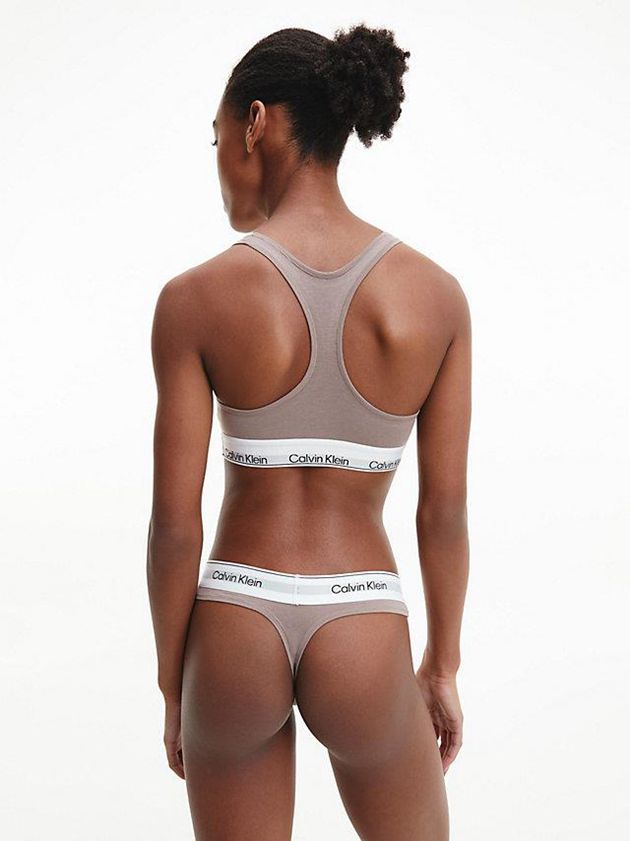 Grey Calvin Klein Modern Cotton Women Bra | IMWR-79451