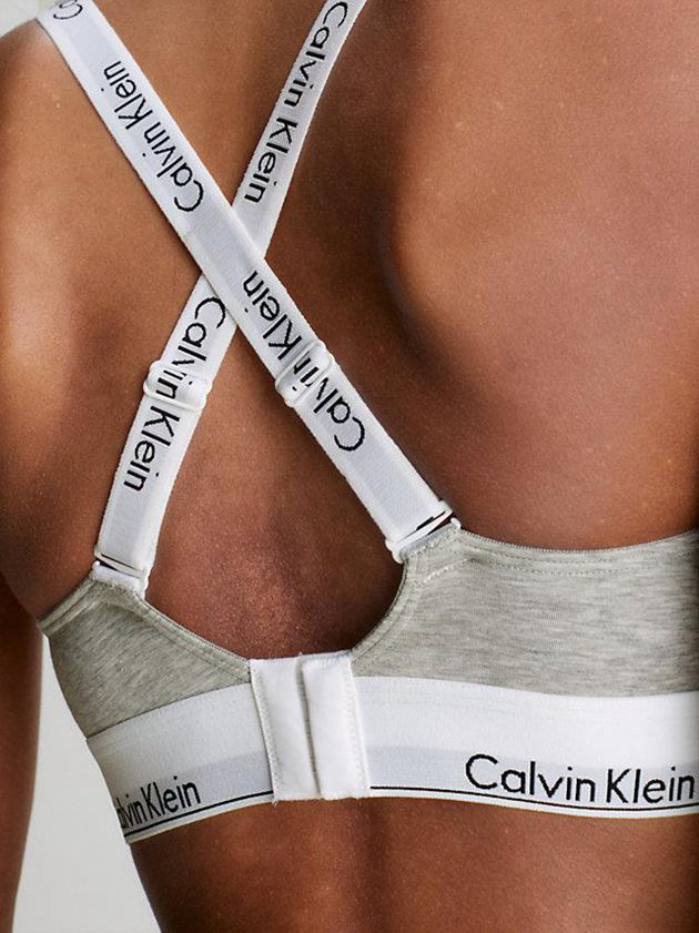 Grey Calvin Klein Modern Cotton Women Bra | ZHRX-26158