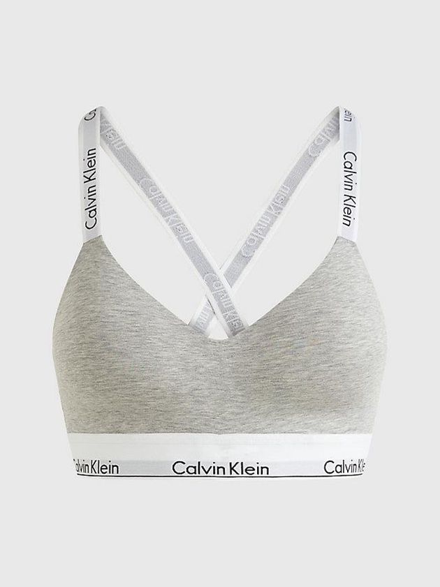 Grey Calvin Klein Modern Cotton Women Bra | ZHRX-26158