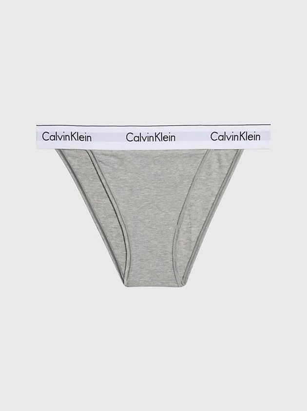 Grey Calvin Klein Modern Cotton Women Thong | XFSE-59804