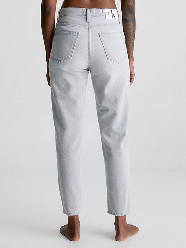 Grey Calvin Klein Mom Ankle Women Jeans | MZTF-71852