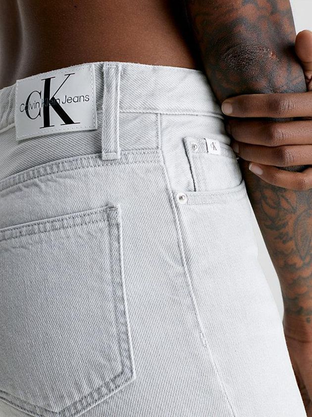 Grey Calvin Klein Mom Ankle Women Jeans | MZTF-71852