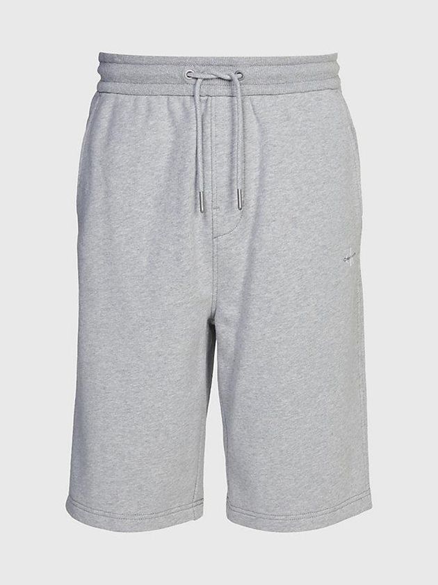 Grey Calvin Klein Monogram Jogger Men Shorts | JCFV-76014