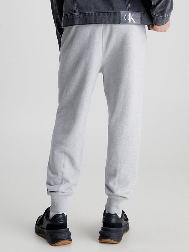 Grey Calvin Klein Monogram Men Joggers | CHSI-02194