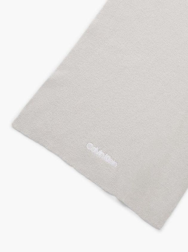 Grey Calvin Klein Organic Cotton Blend Women Scarf | NBJL-37915