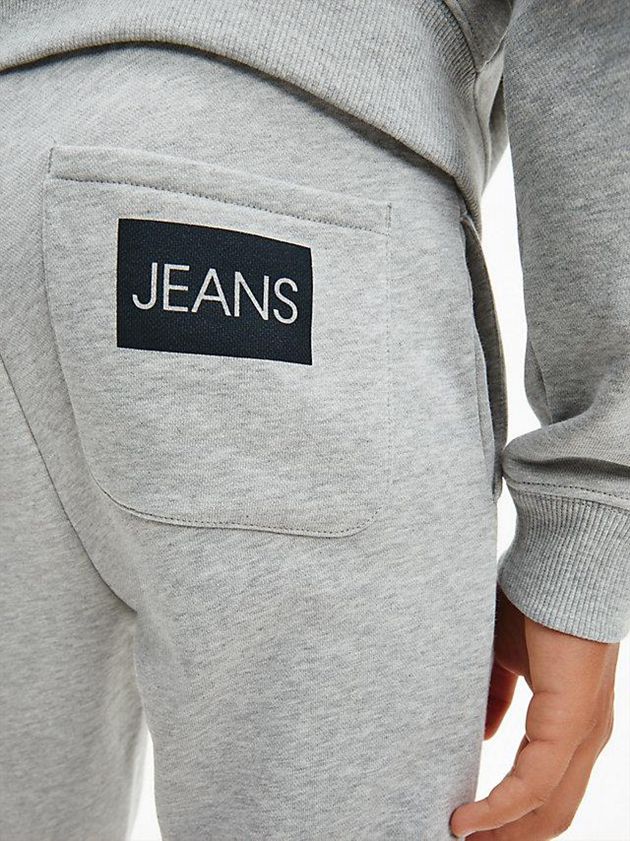 Grey Calvin Klein Organic Cotton Boys's Joggers | ZOHN-73468