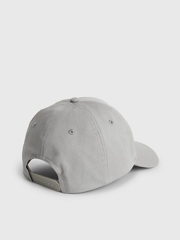 Grey Calvin Klein Organic Cotton Logo Men Cap | OTHM-73645