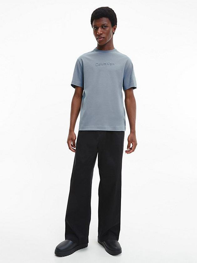 Grey Calvin Klein Organic Cotton Men T-Shirt | ARQP-65201