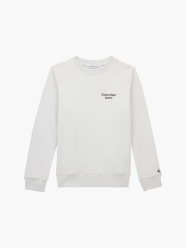 Grey Calvin Klein Organic Cotton Terry Boys's Sweatshirt | VESY-98764
