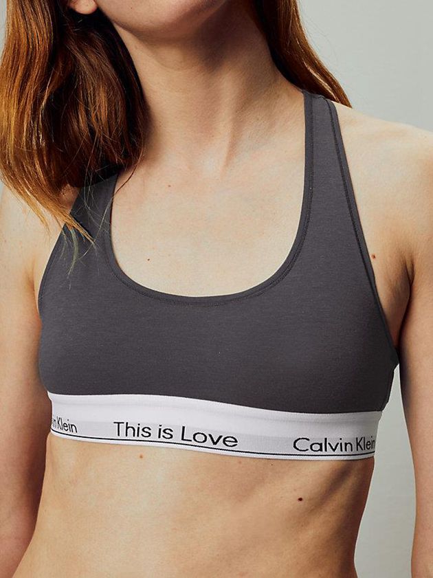 Grey Calvin Klein Pride Women Bra | DOQB-42873