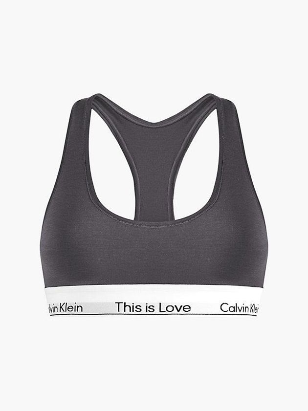 Grey Calvin Klein Pride Women Bra | DOQB-42873