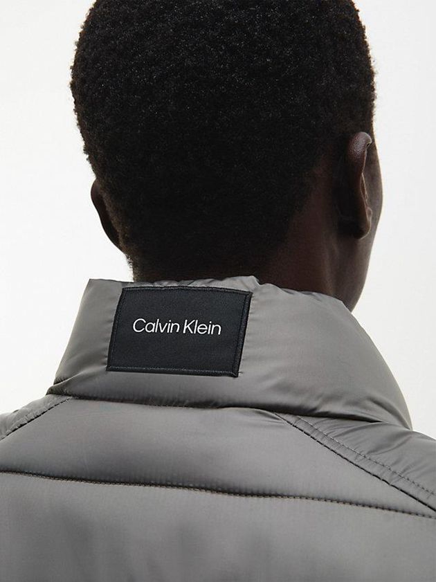 Grey Calvin Klein Puffer Men Vest | YTRE-41083