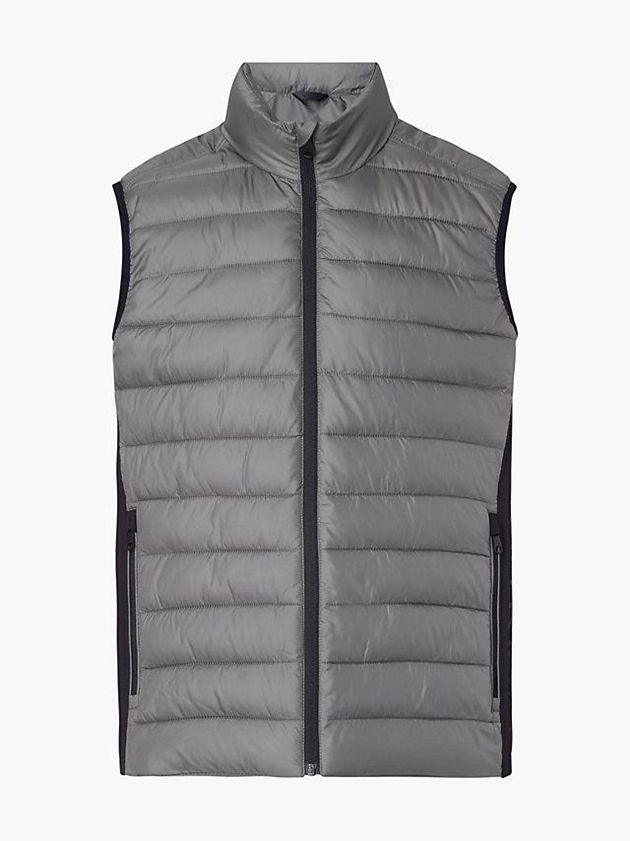 Grey Calvin Klein Puffer Men Vest | YTRE-41083