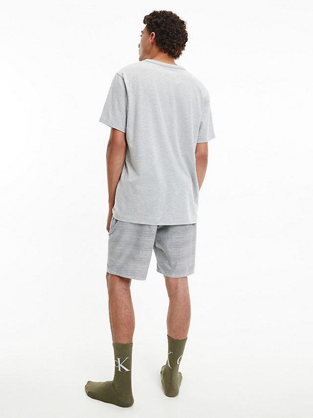 Grey Calvin Klein Pyjama Set - Modern Structure Men Shorts | YBTQ-17536