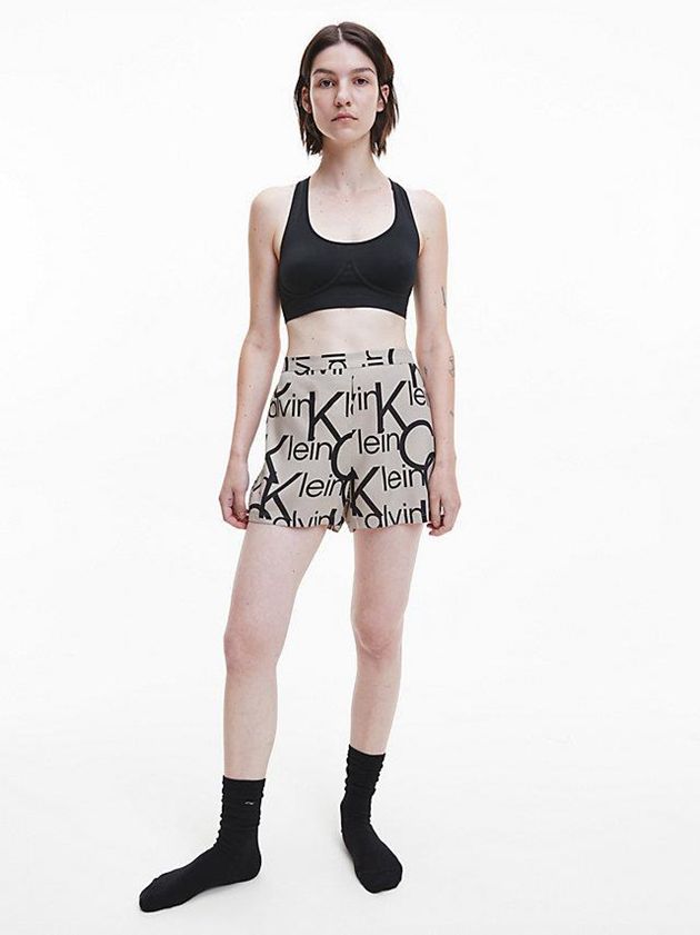 Grey Calvin Klein Pyjama Women Shorts | UYVR-34162