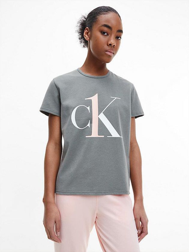 Grey Calvin Klein Pyjama - CK One Women Top | HWEL-23804