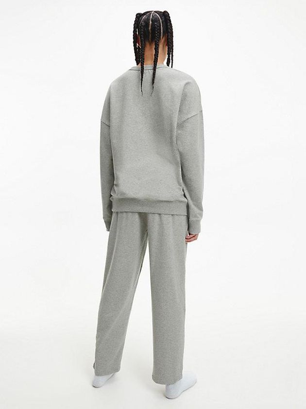 Grey Calvin Klein Pyjama - Embossed Icon Women Top | VGIU-37518