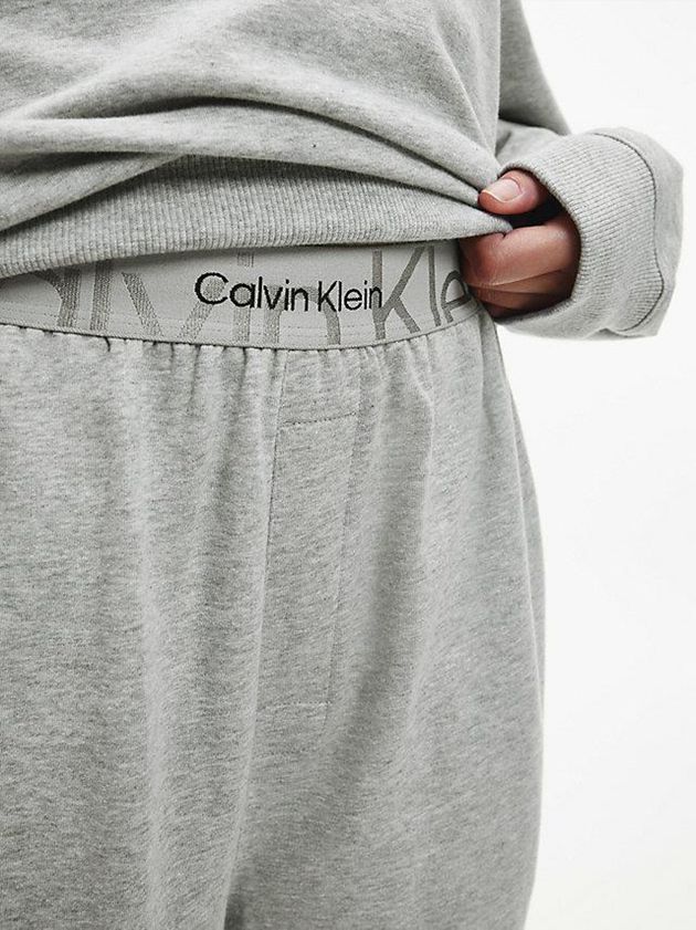 Grey Calvin Klein Pyjama - Embossed Icon Women Pants | GSTY-49073