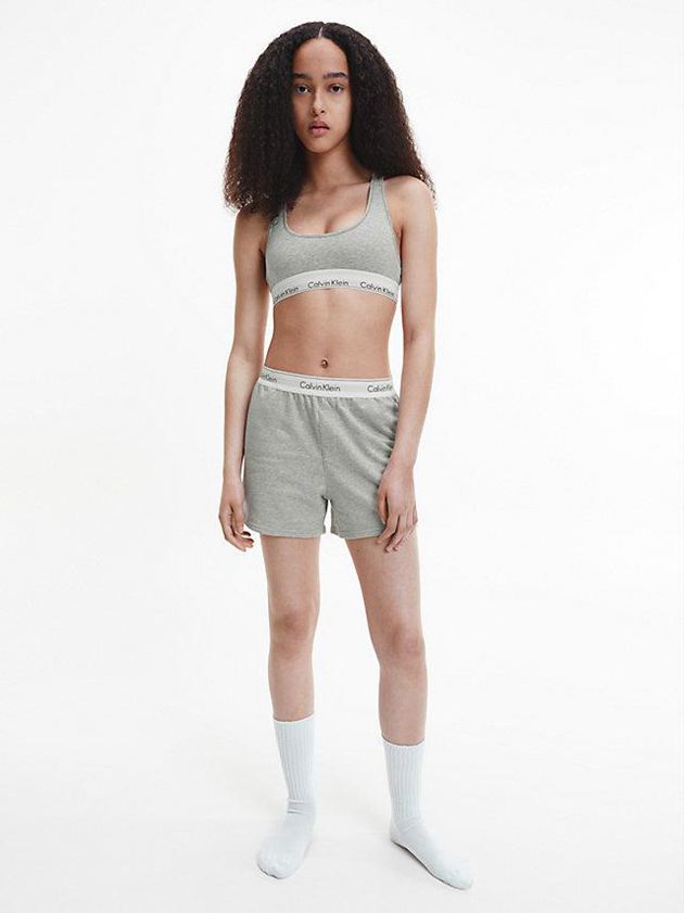 Grey Calvin Klein Pyjama - Modern Cotton Women Shorts | GOXE-54736