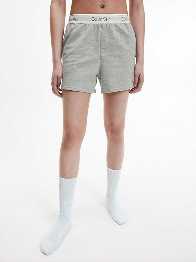 Grey Calvin Klein Pyjama - Modern Cotton Women Shorts | GOXE-54736