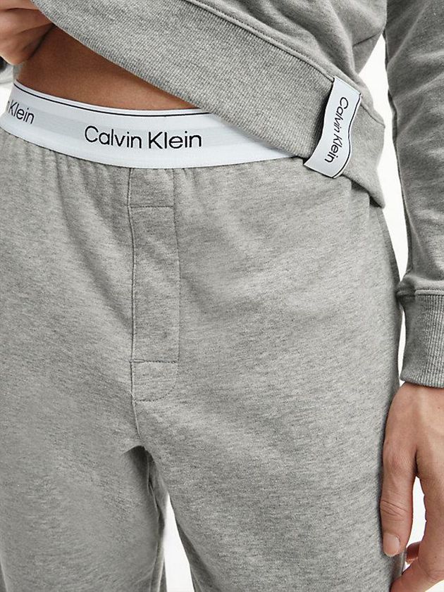 Grey Calvin Klein Pyjama - Modern Cotton Women Pants | RKUJ-21835