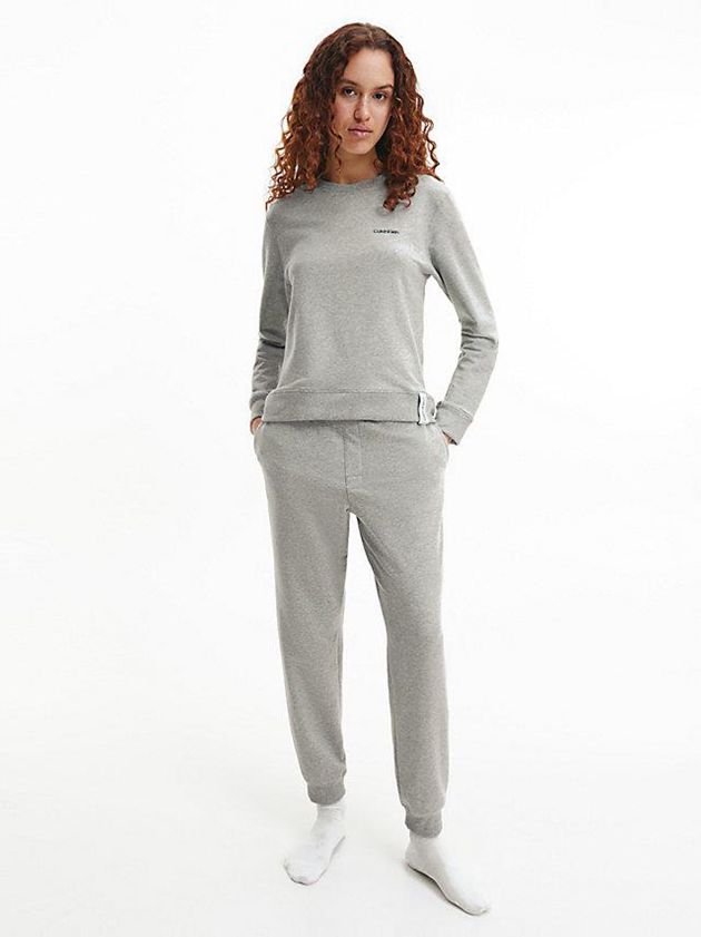 Grey Calvin Klein Pyjama - Modern Cotton Women Pants | RKUJ-21835