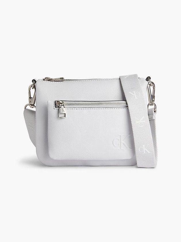 Grey Calvin Klein Recycled Crossbody With Pouch Women Bags | ZSLF-67485