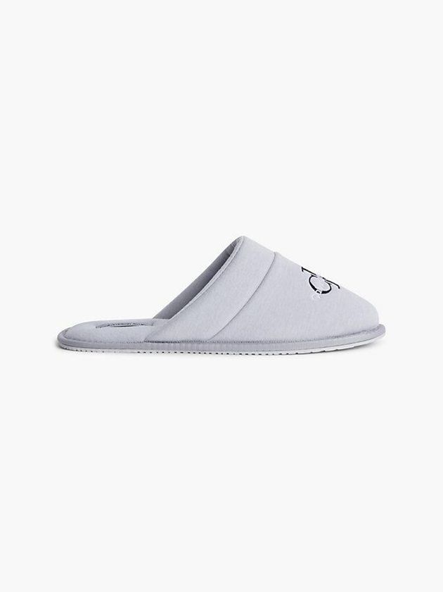 Grey Calvin Klein Recycled Men Slippers | UICW-69201