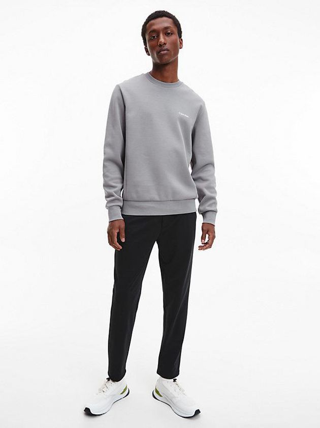 Grey Calvin Klein Recycled Polyester Men Sweatshirt | LUTX-74306