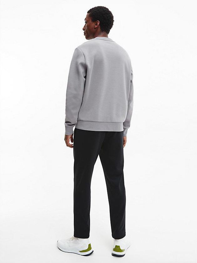 Grey Calvin Klein Recycled Polyester Men Sweatshirt | LUTX-74306