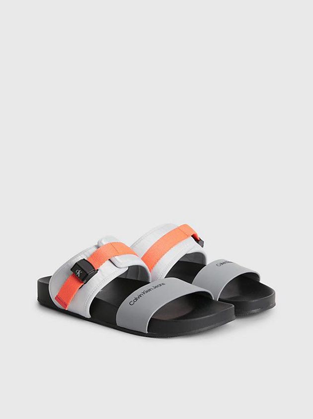 Grey Calvin Klein Recycled Women Sandals | NHSG-68950