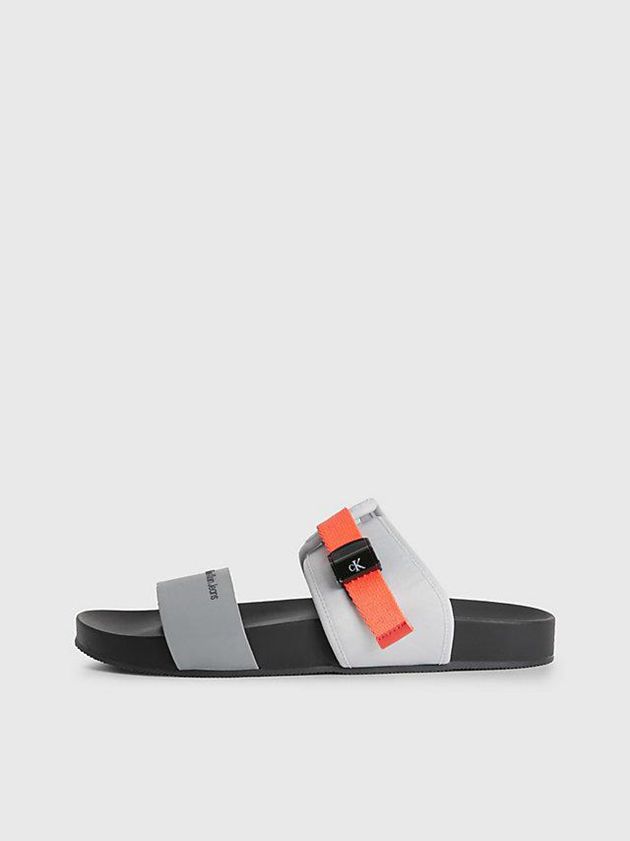 Grey Calvin Klein Recycled Women Sandals | NHSG-68950