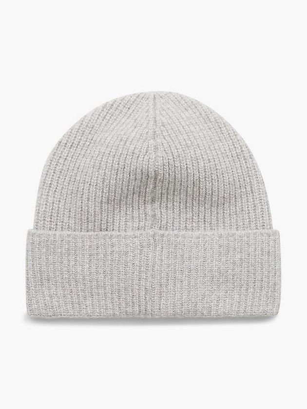 Grey Calvin Klein Recycled Wool Blend Men Beanie | DRSH-52793